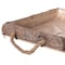 Vintiquewise Indoor and Outdoor Brown Vintage Bark Square Wooden Mini Flowerpot Planter, PK 2 QI004169.2 - alternate 2